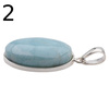 Zawieszka - larimar owalny w srebrze