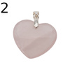 Zawieszka - Kwarc Różowy serce w srebrze