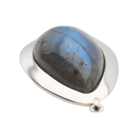 Zawieszka srebrna z labradorytem - łza