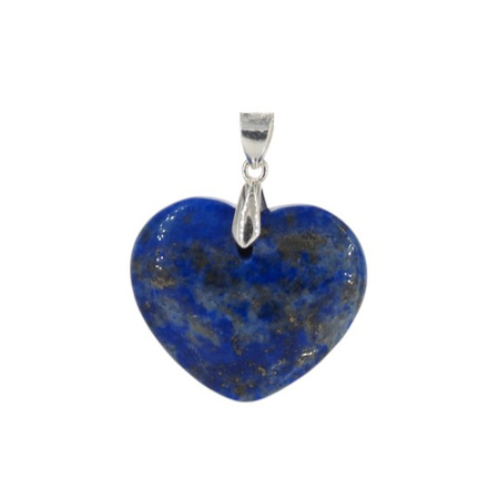 Zawieszka - Lapis Lazuli serce w srebrze
