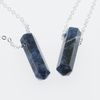 Naszyjnik - Sodalit mały sopel na łańcuszku srebrnym