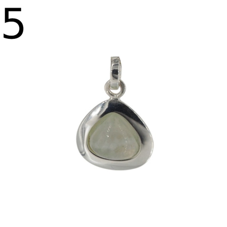 Zawieszka - Kamień Księżycowy łza w srebrze