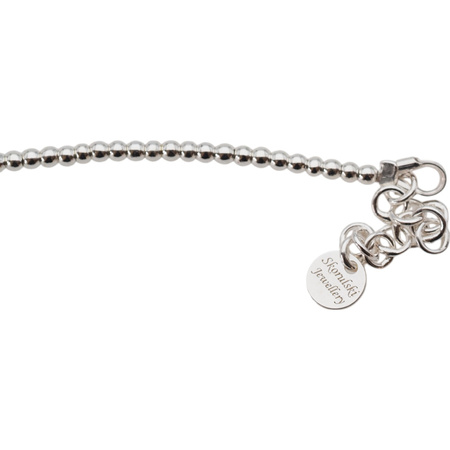 Bransoletka urodzeniowa grudzień - turkus, srebrny hematyt i srebro 