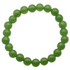 Bransoletka 18,5 cm - Jadeit zielony kulki 8mm