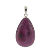 Zawieszka - Rubin łza w srebrze