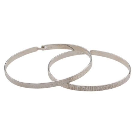Bransoletka sztywna - srebro młotkowane