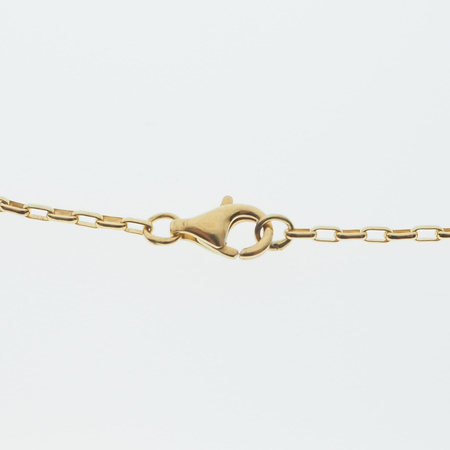 Naszyjnik - Cytryn sopel w okuciu na łańcuszku złoconym