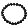 Bransoletka - Turmalin czarny fasetowane kulki 8mm