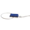 Naszyjnik srebrny z Lapisem Lazuli w kształcie prostokąta