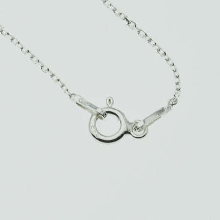 Naszyjnik srebrny - Perła okrągła na łańcuszku