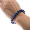 Bransoletka 19 cm - Lapis Lazuli fasetowane kulki 9mm