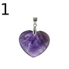 Zawieszka - Ametyst serce w srebrze