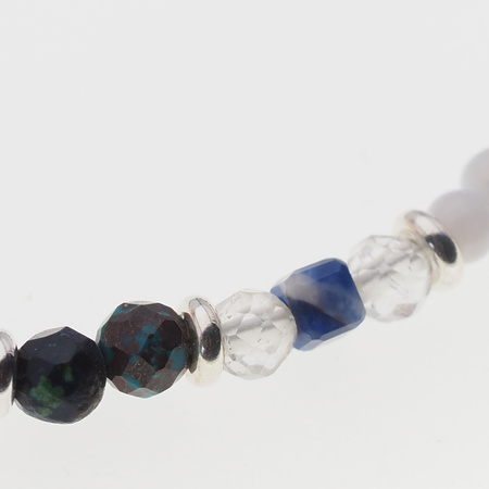 Bransoletka znak zodiaku strzelec - mix kamieni i srebro