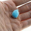 Zawieszka - larimar łza w srebrze