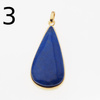Zawieszka - srebro złocone i Lapis Lazuli w kształcie łzy