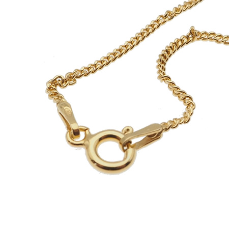 Naszyjnik - Kwarc Różowy sopel na łańcuszku srebrnym złoconym