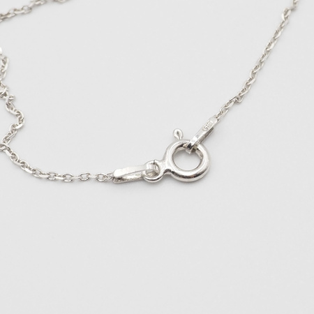 Naszyjnik srebrny - Onyks łza na łańcuszku