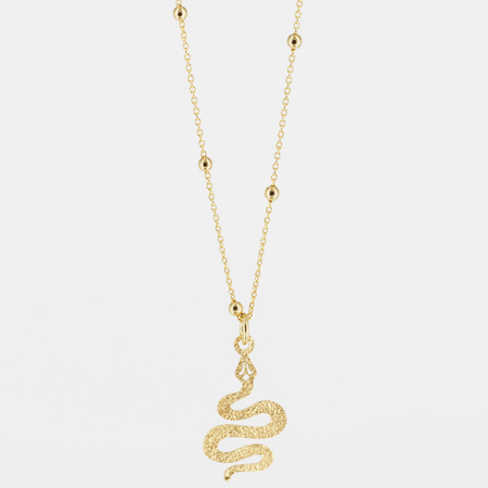 Srebrny naszyjnik ze słoniem – złocony 24K, symbol szczęścia