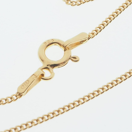 Naszyjnik - Amazonit sopel w okuciu na łańcuszku złoconym