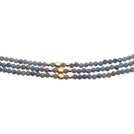 Bransoletka - Szafir fasetowane kulki 3mm