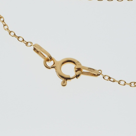 Naszyjnik - Cytryn (Kwarc Żółty) sopel w okuciu na łańcuszku złoconym