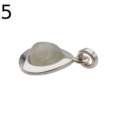 Zawieszka - Kamień Księżycowy łza w srebrze