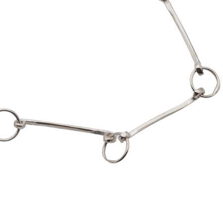 Naszyjnik regulowany - mleczny Bursztyn w srebrze 