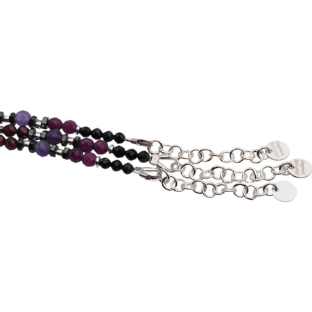 Bransoletka znak zodiaku baran - mix kamieni i srebro