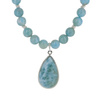 Naszyjnik z zawieszką - Larimar i srebro