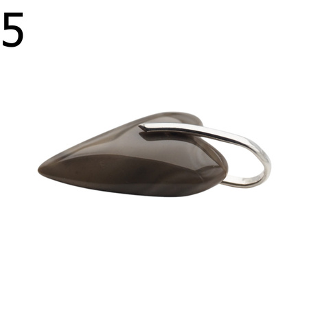 Zawieszka serce - Krzemień Pasiasty i srebro