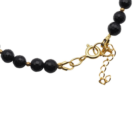 Naszyjnik z Turmalinem, Cytrynem i Granatem – ręcznie wykonany, srebro pozłacane 925