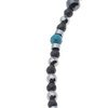 Bransoletka regulowana - Turkus, Hematyt i srebro
