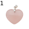 Zawieszka - Kwarc Różowy serce w srebrze