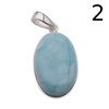 Zawieszka - larimar owalny w srebrze
