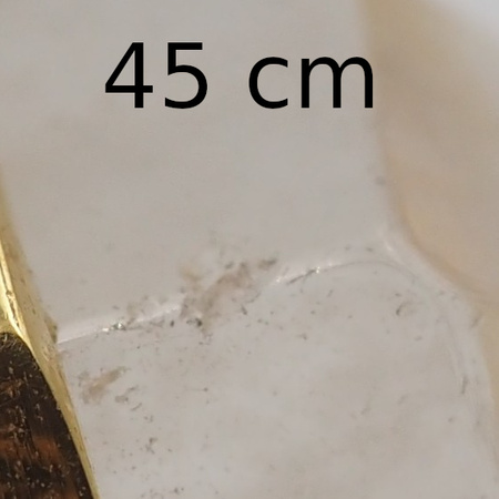 Naszyjnik - Kryształem Górskim sopel w okuciu na łańcuszku złoconym