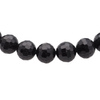 Bransoletka - Turmalin czarny fasetowane kulki 8mm