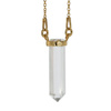 Naszyjnik - Kryształ Górski mały sopel w okuciu na łańcuszku