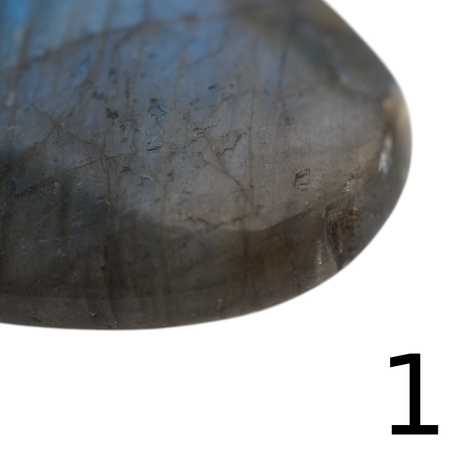 Zawieszka - Labradoryt serce w srebrze