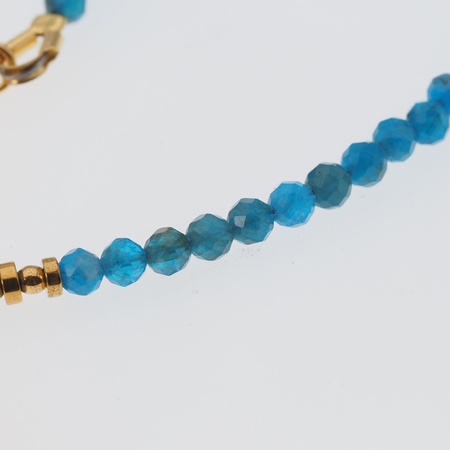 Naszyjnik - Apatyt, róg obfitości i srebro złocone