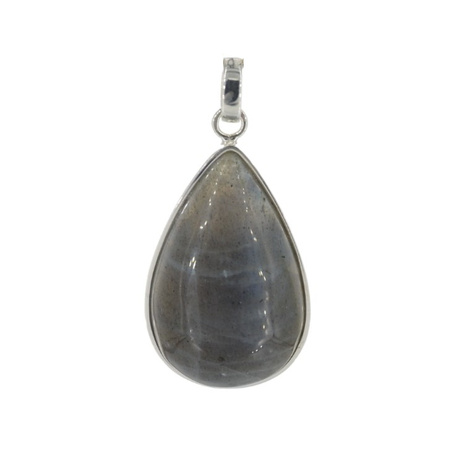Zawieszka srebrna z labradorytem - łza