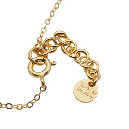 Naszyjnik - Zoisyt z Rubinem sopel na łańcuszku