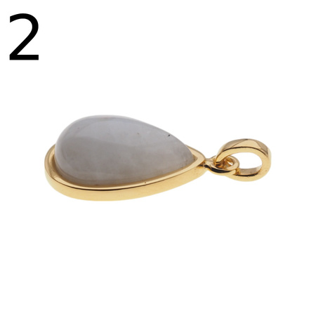 Zawieszka z Kamieniem Księżycowym w srebrze złoconym