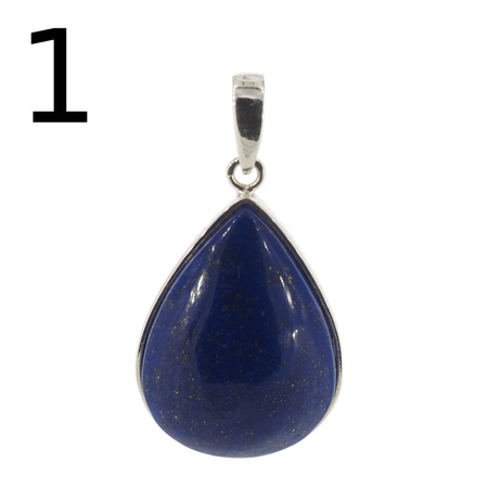 Zawieszka srebrna z Lapisem Lazuli - łza