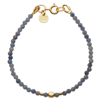 Bransoletka - Szafir fasetowane kulki 3mm