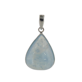 Zawieszka - Akwamaryn łza w srebrze