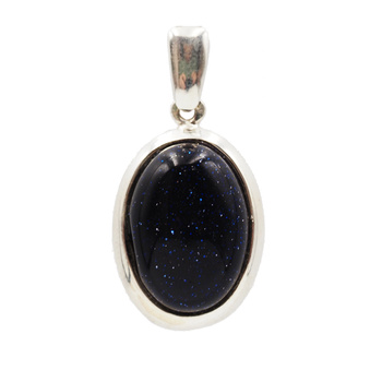 Zawieszka z owalną Nocą Kairu w srebrze
